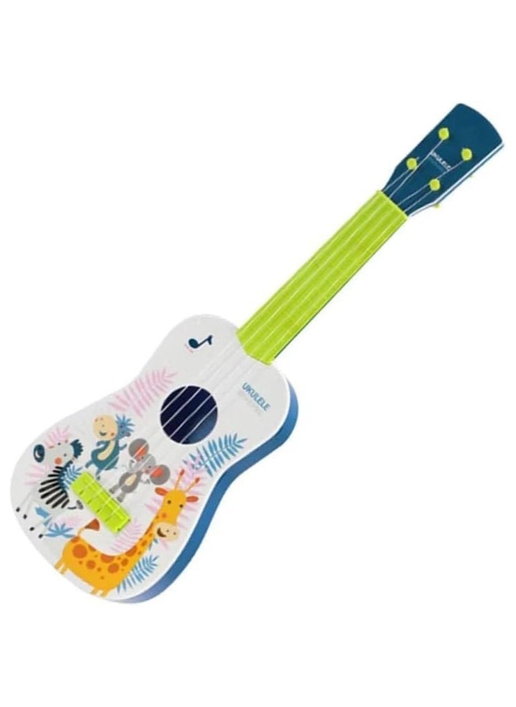 UKR UKR Kids Guitar – Wooden Musical Instrument for Toddlers – Music Learning Toy for Children Ages 3+ (Green)  - Image 1