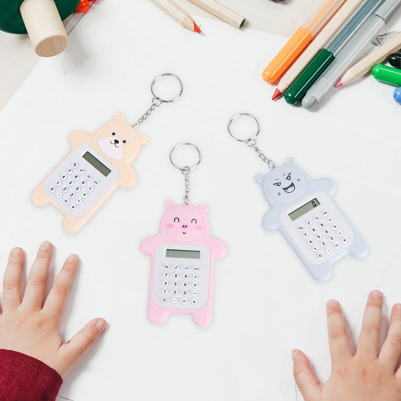 Cartoon Calculator Keychain Calculator Decorative Calculator Pendant Calculator - Image 3