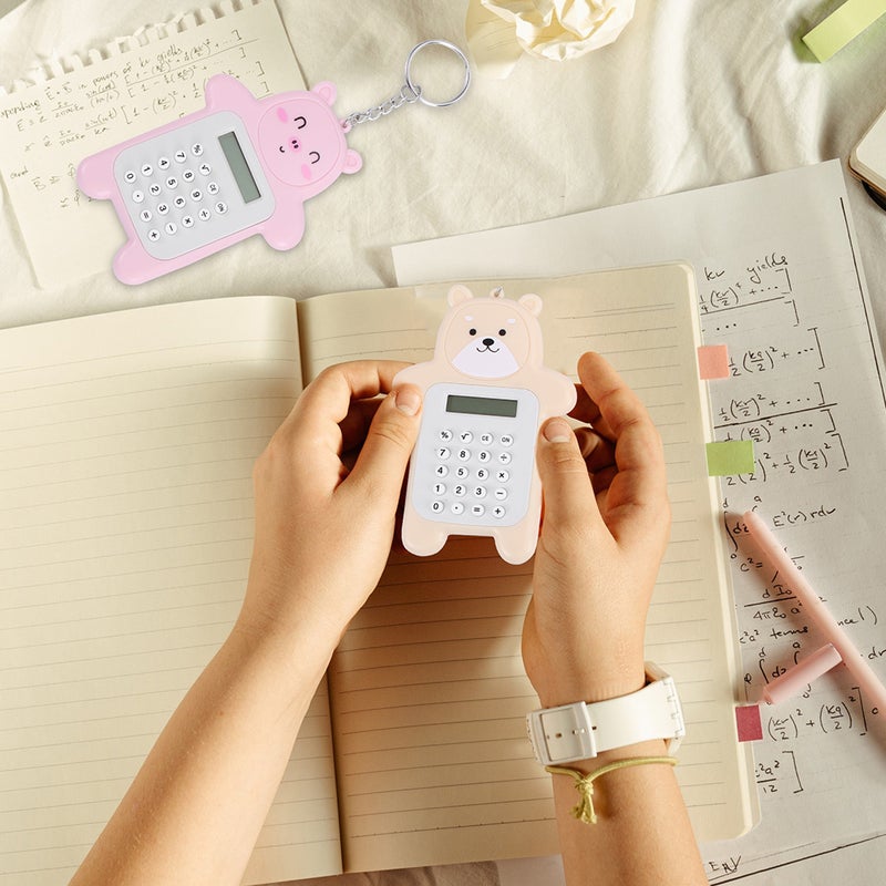 Cartoon Calculator Keychain Calculator Decorative Calculator Pendant Calculator - Image 4