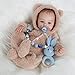 KSBD Reborn Baby Dolls 18 Inch Realistic Baby Doll Lifelike Full Baby Boy Real Life Baby Doll with Soft Vinyl Body can Swimming with Accessories Gifts for Kids 3 - Image 3