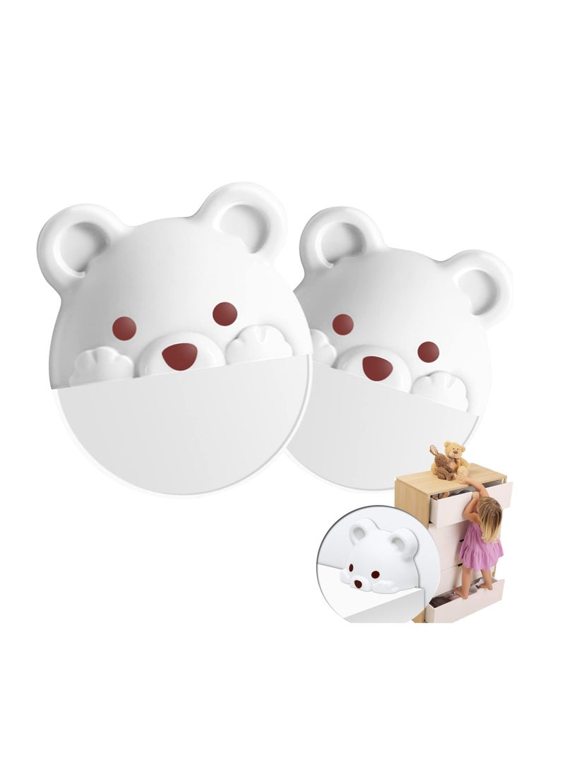 Generic - Child Safety Cabinet Locks Set of 2, Easy Install Furniture Anchors to Prevent Toddler and Pet Injuries, Ideal for Cabinets Drawers and Fridges - Image 1