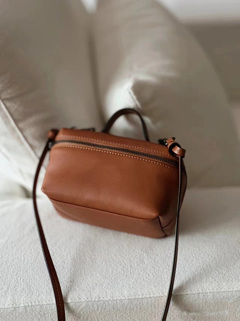 High Quality New Calfskin Underarm Bag Female Cowhide Hobo Messager Bag Large Capacity Shoulder Mini Dumpling Bag - Image 3
