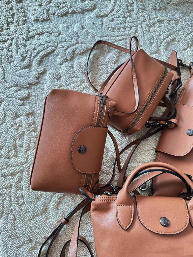High Quality New Calfskin Underarm Bag Female Cowhide Hobo Messager Bag Large Capacity Shoulder Mini Dumpling Bag - Image 5