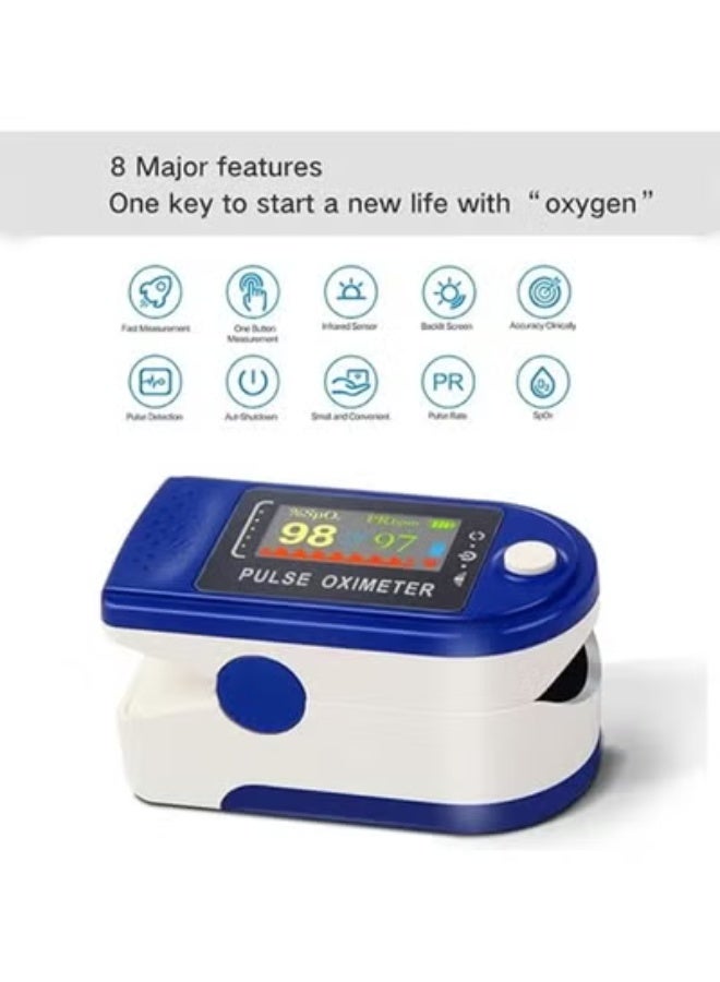 Original Digital Pulse Oximeter – Oxygen Saturation, Heart Rate & SpO2 Monitor with LED Display, Fingertip Oxygen Meter, 12-Month Warranty - Image 3