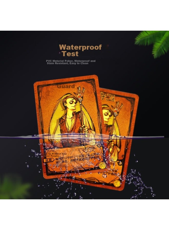 Werewolf مجموعة لعبة ورق عشب الذئب الكاملة، إصدار جامع عشب الذئب الذهبي، ليلة مظلمة، يرجى إغلاق عينيك، لعبة لوحية مصنوعة من بلاستيك PVC مقاومة للماء - Image 2