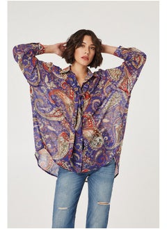 Shirt with paisley print