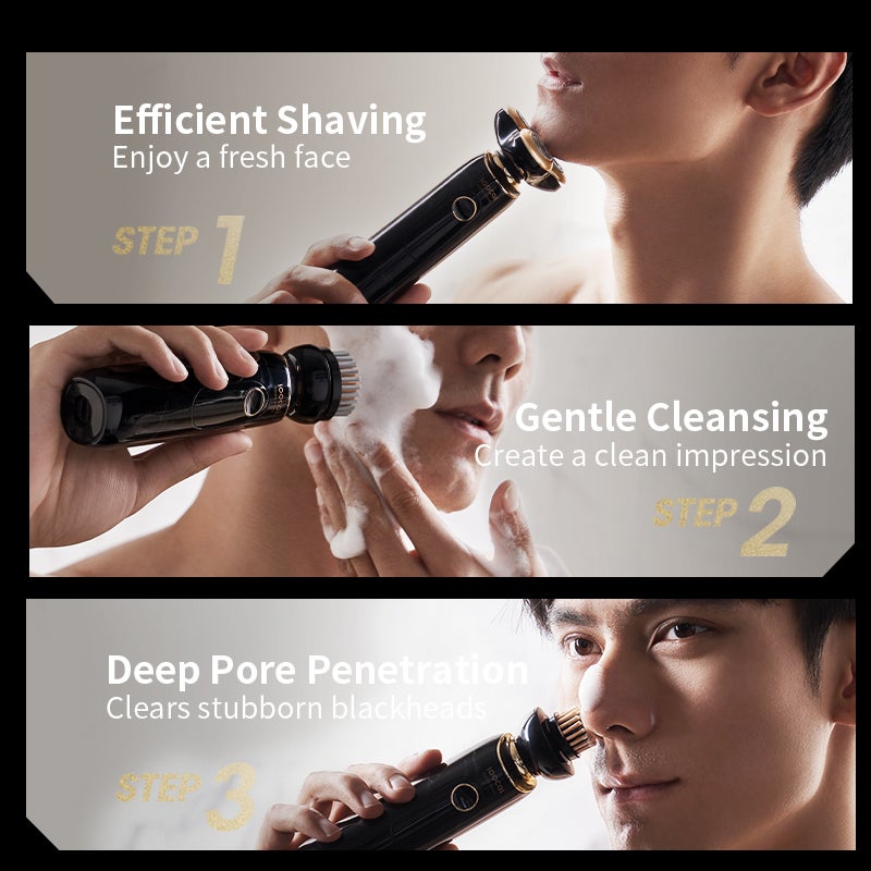 Soocas S32 Electric Shaver, Waterproof with Long Battery Life, Black - Image 3