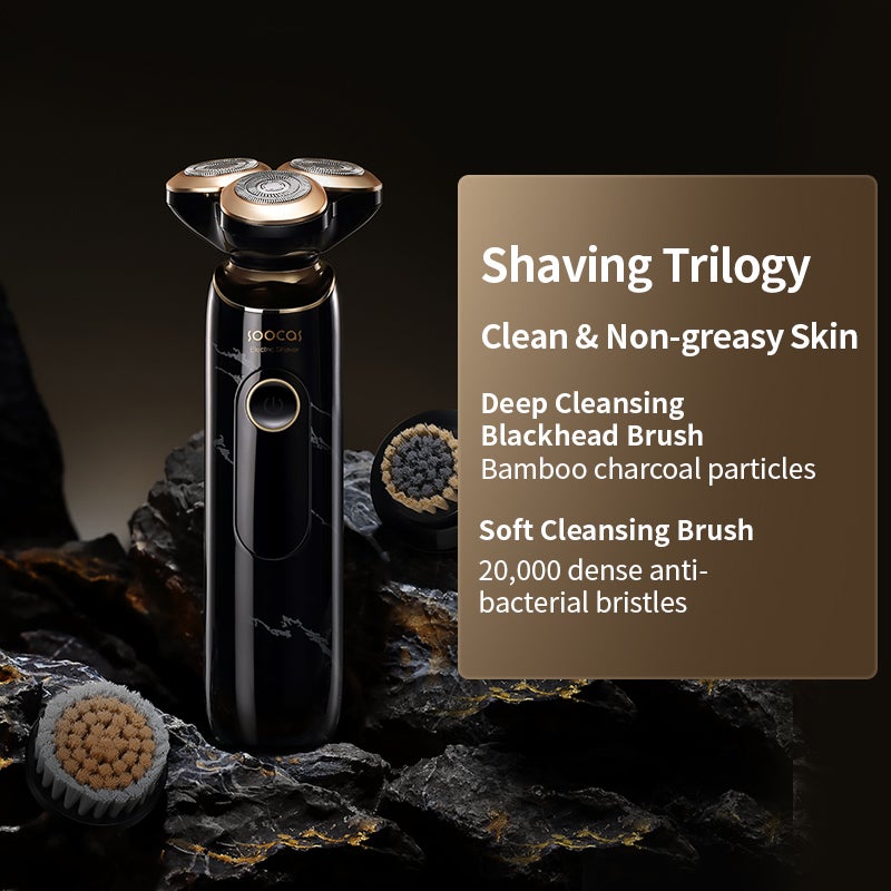 Soocas S32 Electric Shaver, Waterproof with Long Battery Life, Black - Image 2