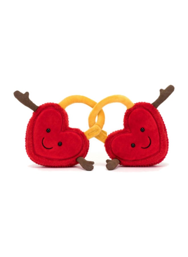 Jellycat Amuseables Val & Tina Love Locks Plush – Soft Stuffed Toy with Cordy Legs, Cute Valentine’s Gift for Kids & Adults, Collectible Jellycat, 15cm - Image 1