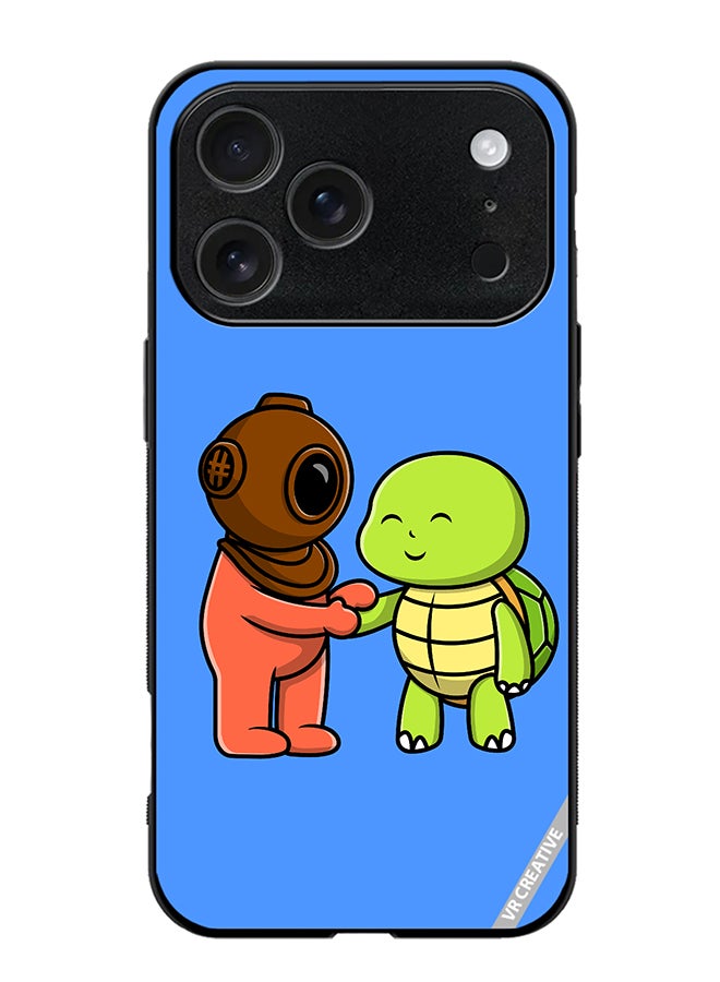 VR CREATIVE Protective Case Cover For Apple iPhone 17 Pro Max Cute Diver Design Multicolour