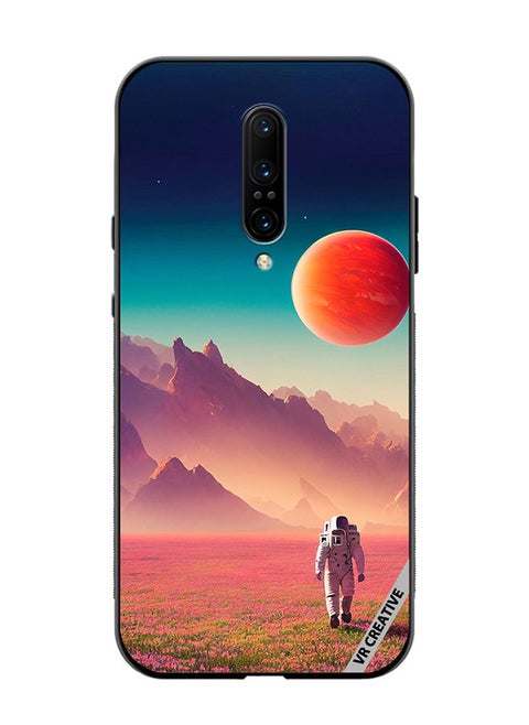 Protective Case Cover For OnePlus 7 Pro An Astronaut In A Spacesuit Walks Around An Alien Planet And Explores Its Surface Design Multicolour