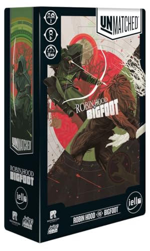 IELLO Unmatched Robin Hood vs Big Foot Card Game Ages 9 2 Players 20 mins Minutes Playing Time - Image 1