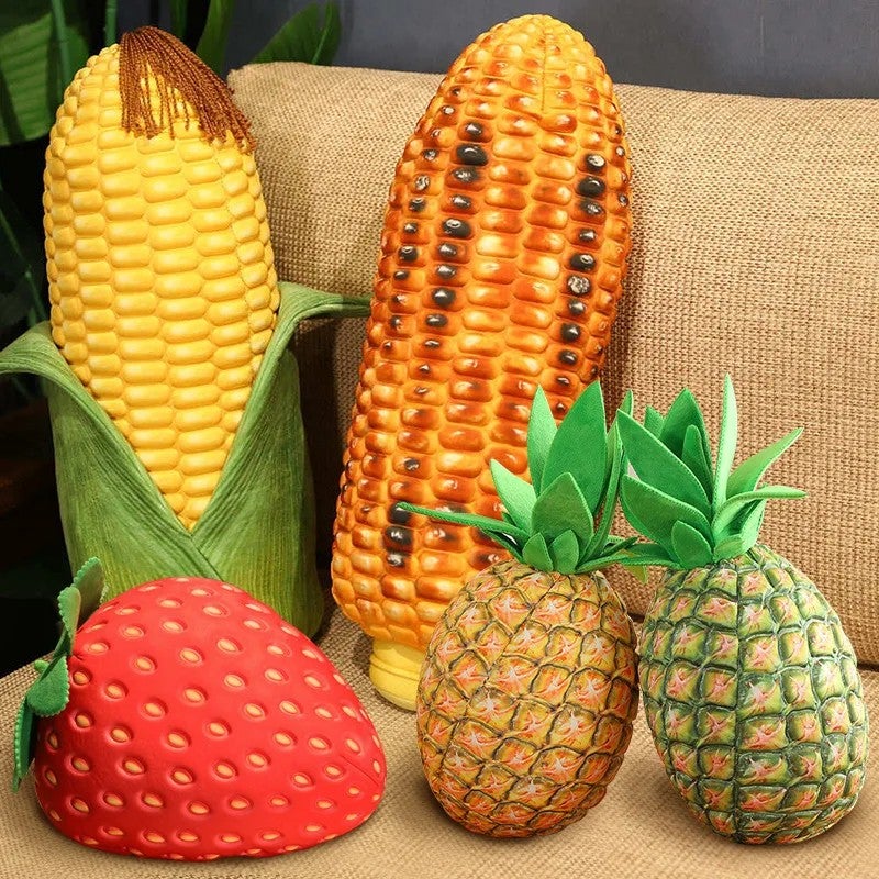 Bluejw Vegetable Fruit Corn Plush Pillow Stuffed Toy - Soft Artificial Vegetables Icti Cushion - Popular Baby Gift & Home Decor - Image 3