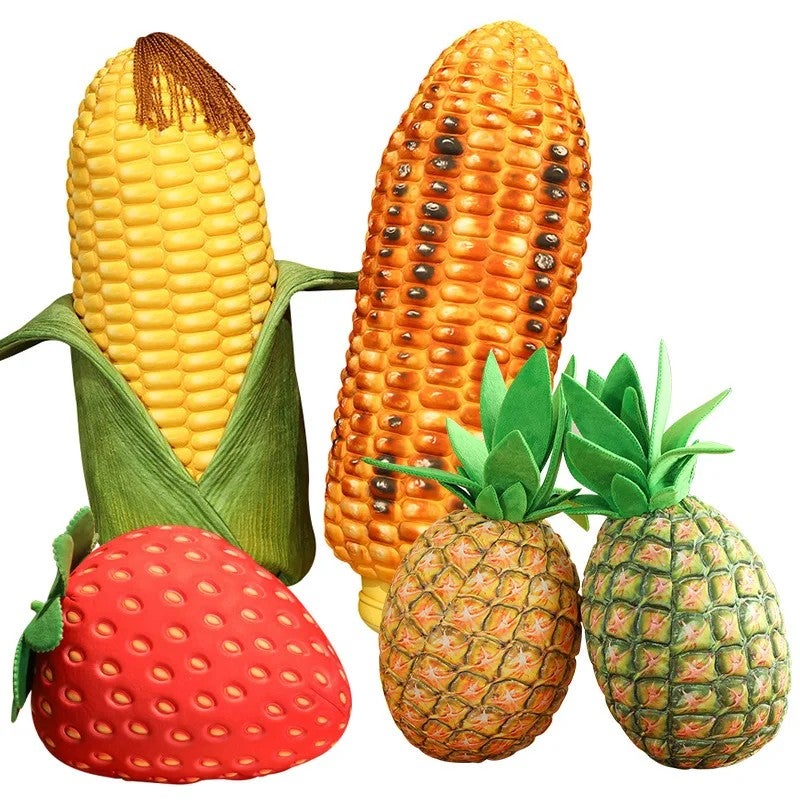 Bluejw Vegetable Fruit Corn Plush Pillow Stuffed Toy - Soft Artificial Vegetables Icti Cushion - Popular Baby Gift & Home Decor - Image 2
