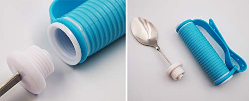 DOPHO Flexible Stainless Steel Spoon with Adjustable Strap 360 Degree Rotatable Eating AIDS Utensils for Disabled Patient Elder Arthritis People Handicapped (spoon) - Image 4