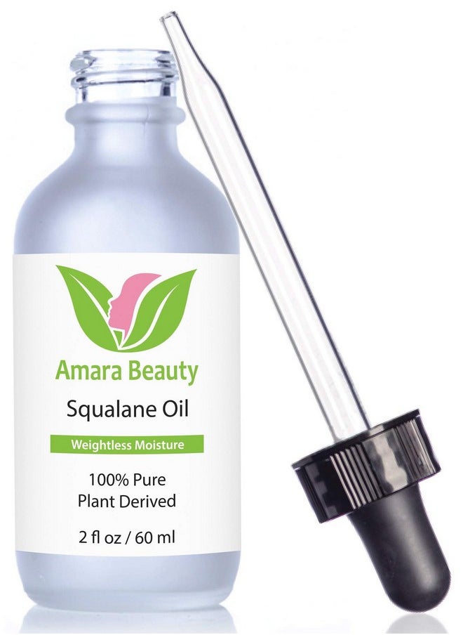 Amara Beauty Amara Beauty Squalane Oil Moisturizer with 100% Pure Plant Derived Squalane for Face, Body, Skin and Hair - Face Oil 2 fl. oz.  - Image 1