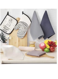 Hanayo 6 Pack Cotton Waffle Weave Kitchen Dish Cloths, Ultra Soft Absorbent Quick Drying Dish Towels, 13, 13 Inch  - Image 5