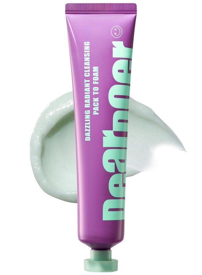 Dear Doer Dazzling Radiant Cleansing Pack to Foam - 3-in-1 Wash-Off Mask & Exfoliator & Cleanser w/Fresh Grape Extract & Niacinamide - Vitamin C and Resveratrol for Dry, Dull Skin (3.38 fl oz) - Image 1