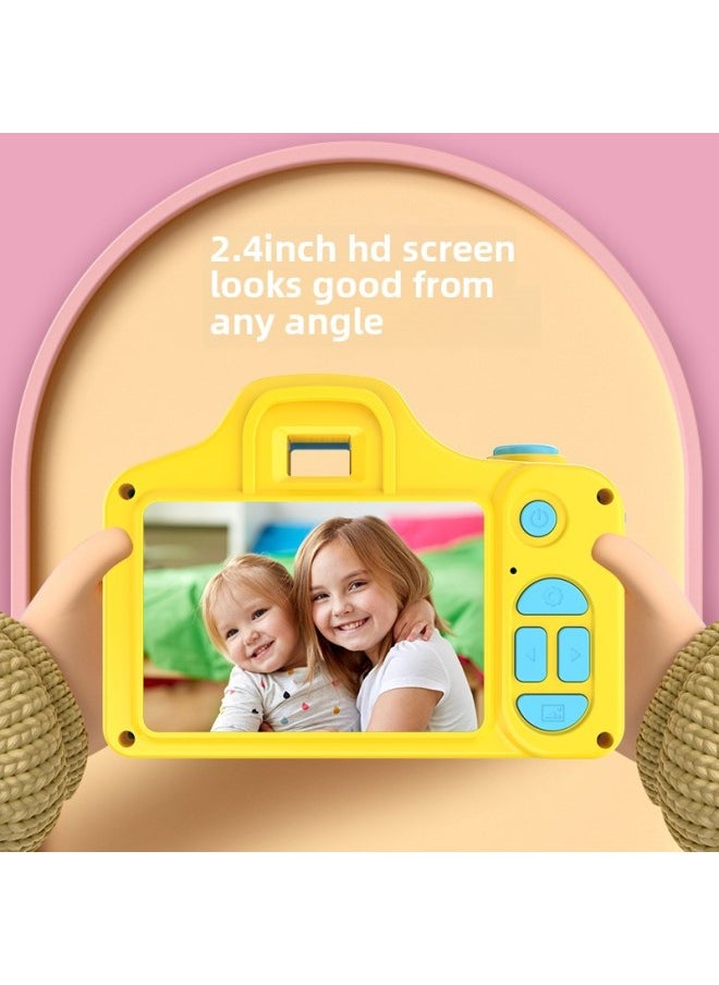 Generic HD Digital Camera Travel Student Party Portable Small Vlog Campus Camera Boys And Girls Birthday Gift-Body Color:S8 Pink-HD Pixel-big Head Sticker Filter  - Image 4