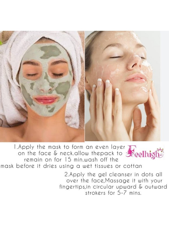 Feelhigh Face & Body Aloe Vera Gel 500ml And Face Mask500ml -Skin Care Products (AloeveraGelAndFruitmask) - Image 3