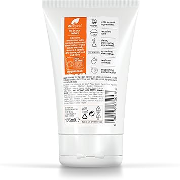 dr.organic Dr Organic Manuka Honey Foot Cream Moisturising Dry Skin Mens Womens Natural Vegetarian CrueltyFree Paraben SLSFree Recycled Recyclable Organic 125ml Packaging may vary - Image 2