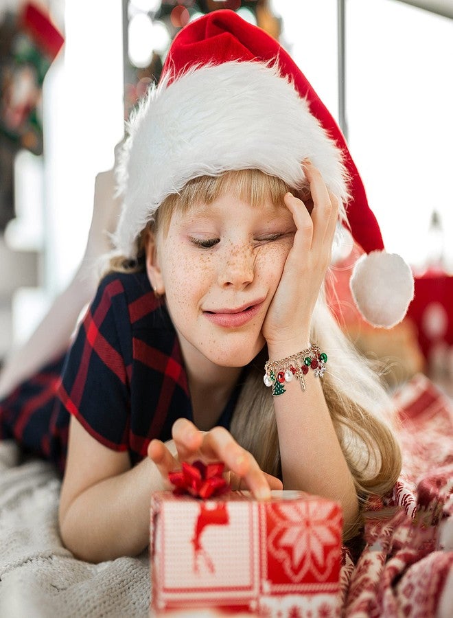 DS Christmas Jingle bell Charm Bracelets for women girls,cute cartoon bell beaded bracelets Stainless Steel Bangle with birthday Gift box,Adjustable jewelry Suitable for boys holiday cosplay gifts - Image 5