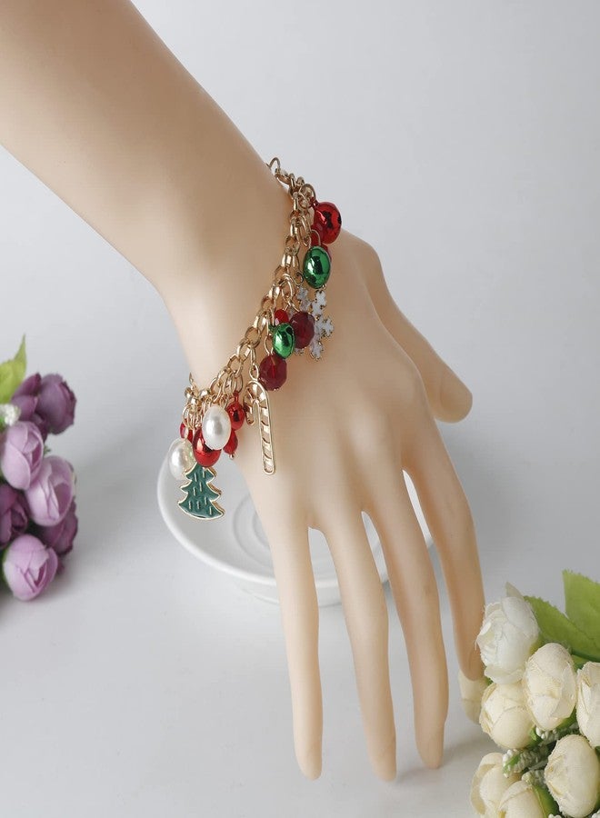 DS Christmas Jingle bell Charm Bracelets for women girls,cute cartoon bell beaded bracelets Stainless Steel Bangle with birthday Gift box,Adjustable jewelry Suitable for boys holiday cosplay gifts - Image 4