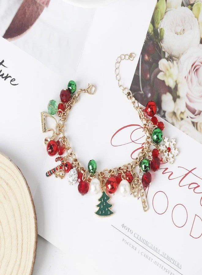 DS Christmas Jingle bell Charm Bracelets for women girls,cute cartoon bell beaded bracelets Stainless Steel Bangle with birthday Gift box,Adjustable jewelry Suitable for boys holiday cosplay gifts - Image 3