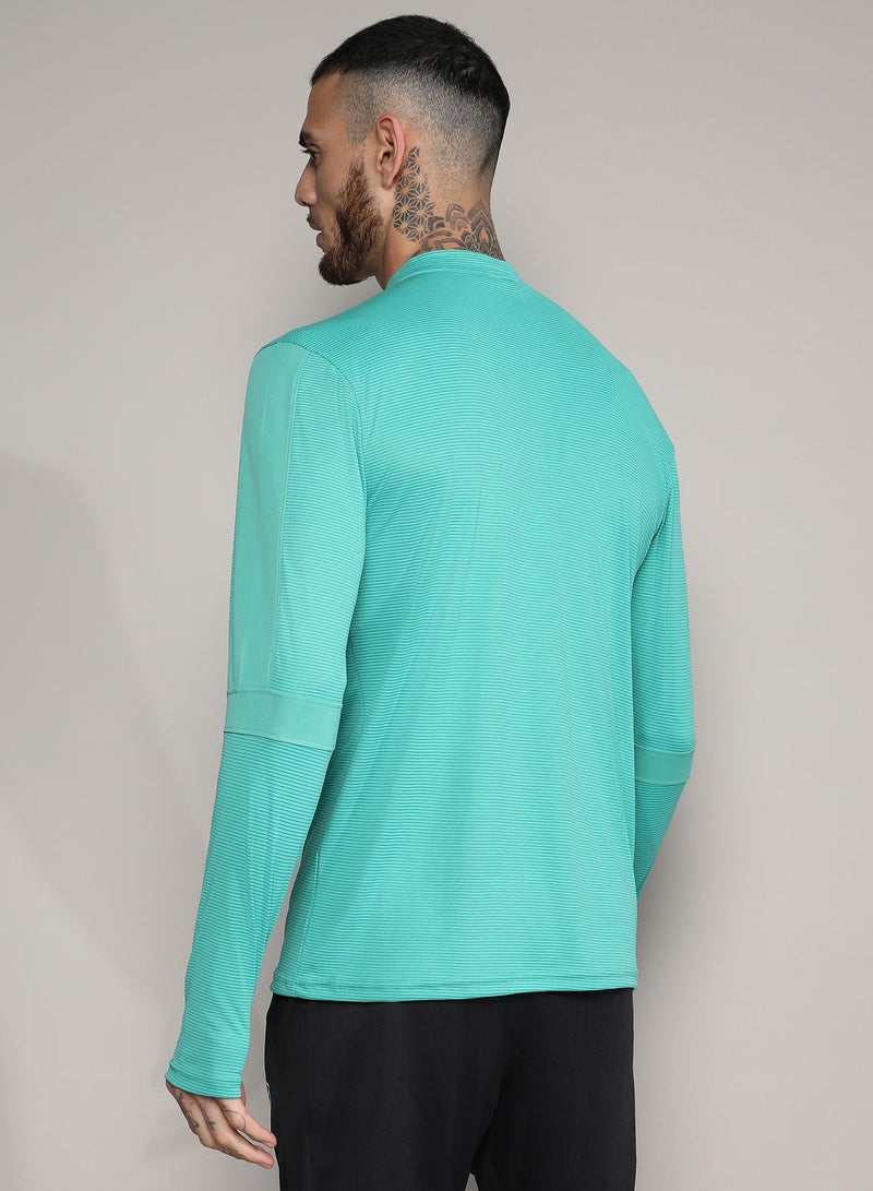 Campus Sutra Men's Mint Green Basic Activewear T-Shirt  - Image 5