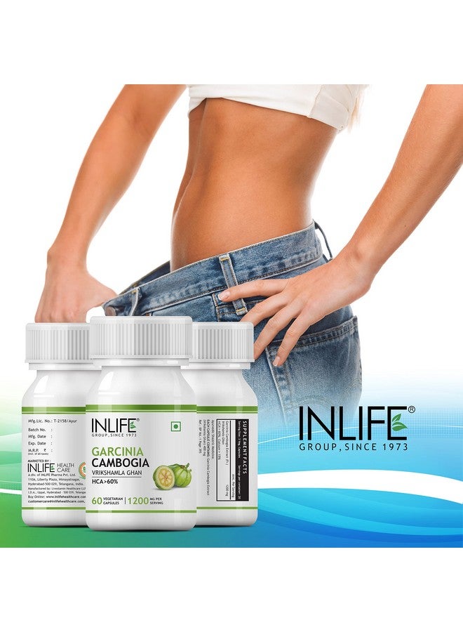 INLIFE Garcinia Cambogia Capsules | Fruit Extract with 60% HCA | Ayurveidc Herbal Supplement for Men Women - 1200mg - 60 Vegetarian Capsules - Image 5