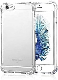 [Crystal Clear] Cover Case [Shock Absorption] with Transparent Hard Plastic Back Plate and Soft TPU Gel Bumper for iPhone 6/6s