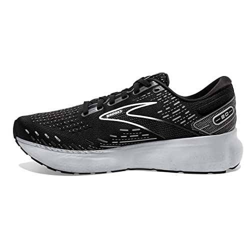 Brooks Men's Glycerin 20 Neutral Running Shoe - Black/White/Alloy - 11 Wide - Image 5