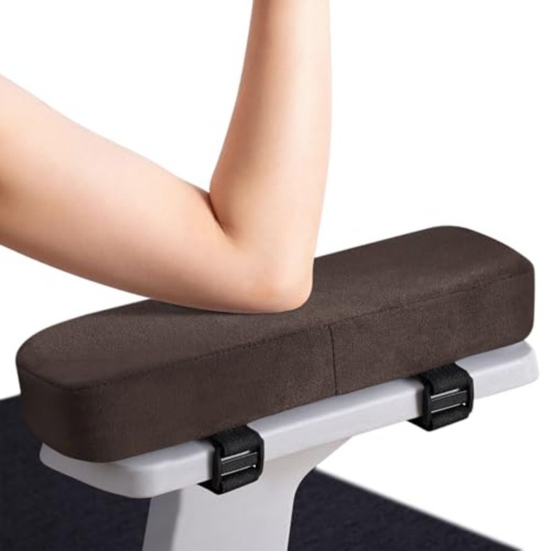 Ergonomic Office Chair Armrest Pads, Memory Foam Arm Rest Covers, Non-Slip Armrest Cushion with Adjustable Buckles and Straps, Elbow Relief for Desk, Gaming and Wheelchair,Set of 2 - Image 1