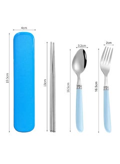 WooFree Stainless Steel Cutlery Set Blue 