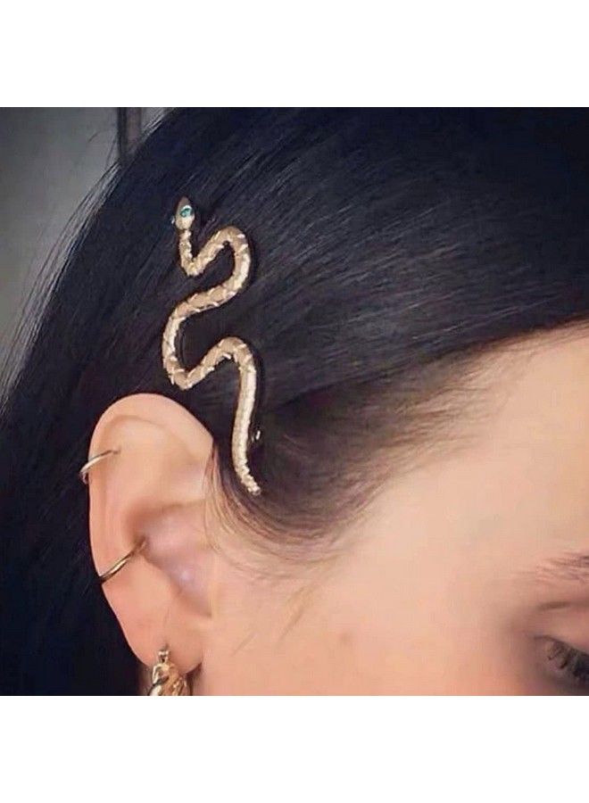 JONKY Snake Hair Clip Gold Hair Pin Vintage Decorative Metal Hair Barrettes Clip Non Slip Hair Piece Styling Hair Accessories For Women And Girls - Image 2
