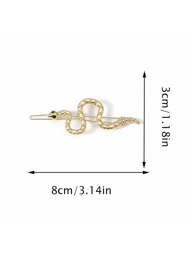 JONKY Snake Hair Clip Gold Hair Pin Vintage Decorative Metal Hair Barrettes Clip Non Slip Hair Piece Styling Hair Accessories For Women And Girls - Image 5