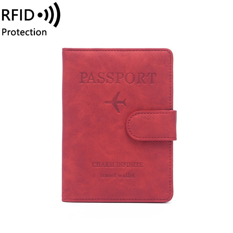 Multifunctional Solid Color PU Leather Wallet, RFID Blocking Design Portable Daily Storage Purse for Cards Cash Coin Business Use - Image 1