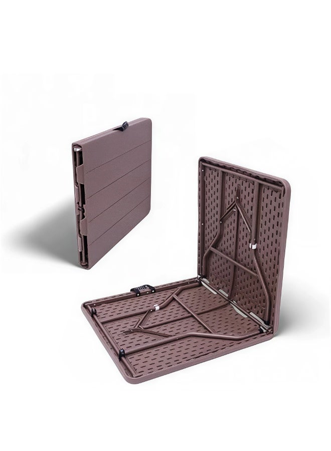 تالا طاولة قابلة للطي مع مقبض متعددة الاستخدامات – 152×70×72 سم – خفيفة الوزن وسهلة الحمل للاستخدام الداخلي والخارجي - Image 4