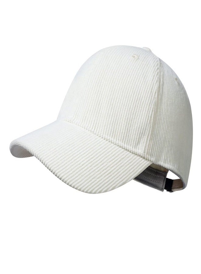 جادمكيندز قبعة GADIEMKENSD الكلاسيكية من المخمل المضلع للرجال والنساء، قبعة بيسبول بأحزمة قابلة للتعديل، قبعة سائق شاحنة عتيقة، قبعة بيسبول ناعمة غير مهيكلة للجولف والرياضة والسفر، لون بيج. - Image 1