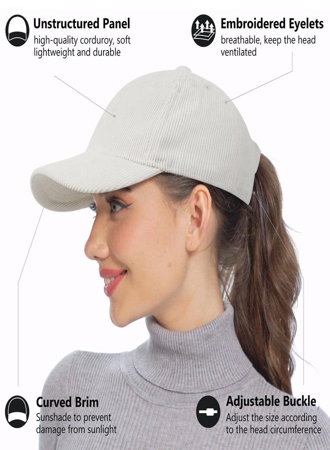 جادمكيندز قبعة GADIEMKENSD الكلاسيكية من المخمل المضلع للرجال والنساء، قبعة بيسبول بأحزمة قابلة للتعديل، قبعة سائق شاحنة عتيقة، قبعة بيسبول ناعمة غير مهيكلة للجولف والرياضة والسفر، لون بيج. - Image 2