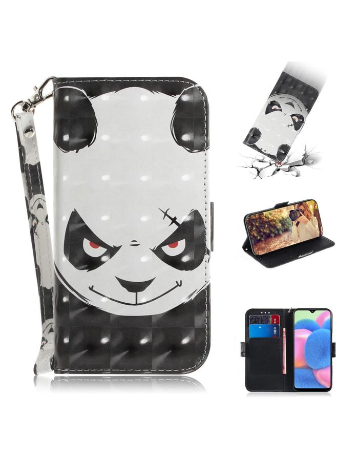 The Bros Case For Galaxy A20S 3D Colored Drawing Horizontal Flip PU Leather Case with Holder & Card Slots & Wallet - Image 1