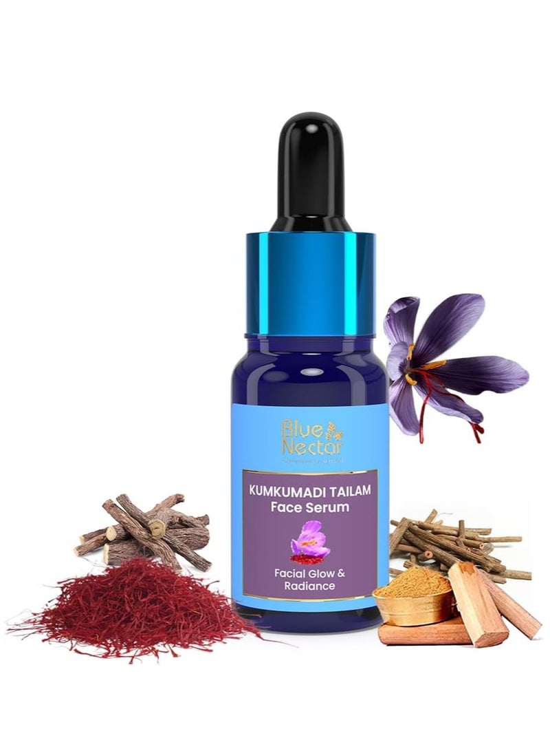 Blue Nectar Kumkumadi Tailam Face Serum 10ml - Image 1