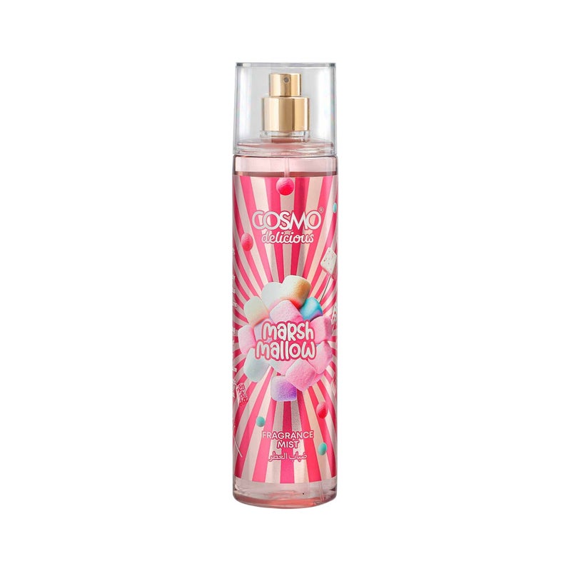 Cosmo Delicious Marshmallow Fragrance Mist 250ml, Sweet Marshmallow & Vanilla Scent, Light Gourmand Body Spray, Perfect For Everyday Wear, Long Lasting Perfume For Women & Men - Image 1