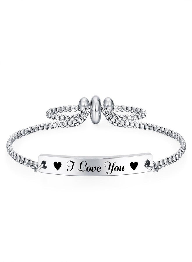 Jzxwan I Love You Bracelet Gifts for Her Women Girlfriend Wife, Meaningful Birthday Bracelet Jewelrty for Woman - Image 1