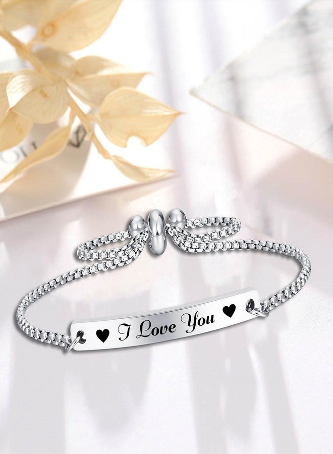 Jzxwan I Love You Bracelet Gifts for Her Women Girlfriend Wife, Meaningful Birthday Bracelet Jewelrty for Woman - Image 5