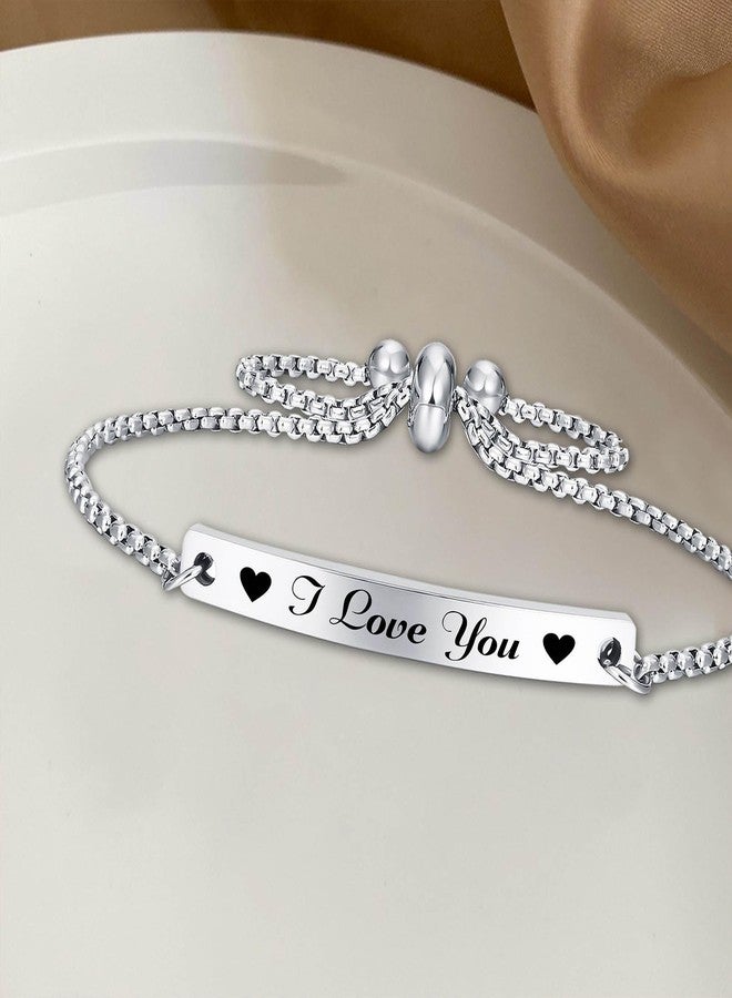Jzxwan I Love You Bracelet Gifts for Her Women Girlfriend Wife, Meaningful Birthday Bracelet Jewelrty for Woman - Image 4