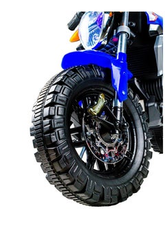 Generic Blue Electric Motorcycle with 4 Trainging Wheels Ride's on - XGZ608  - Image 5