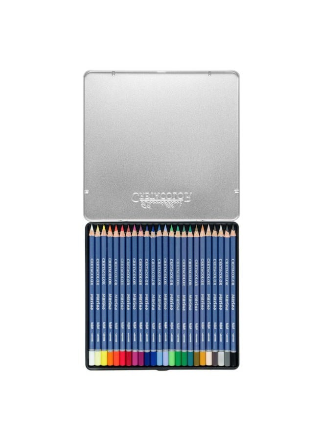 Cretacolor Marino Lightfast Watercolor Pencil Sets, 24-Pencil Set - Image 2