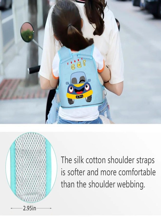 NEW COMERS® Kids Safety Belt for Two Wheeler, Portable Seat Belt for Bike/Motorcycle/Scooty/Scooter Adventures Ride Harness, Adjustable Safety Harness Strap Belt for Baby Boys Girls (2-12Years)-451 - Image 2