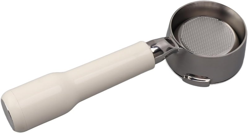 Keenso 58mm Bottomless Coffee Portafilter for - Stainless Steel Accessory for Enthusiasts (White) - Image 1